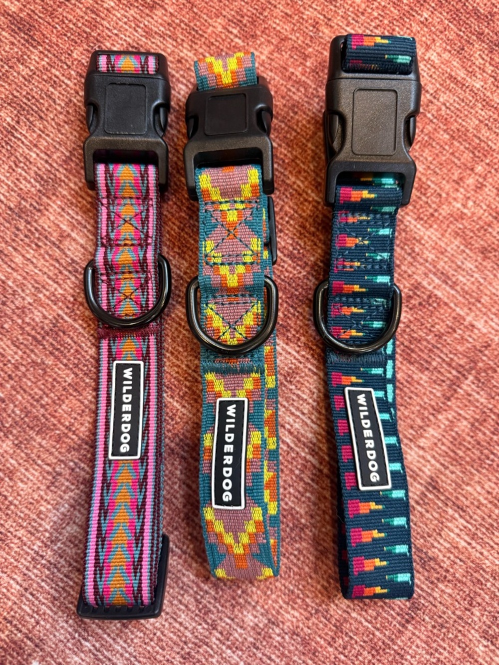 Set of 3 Wilderdog Dog Collars (L)